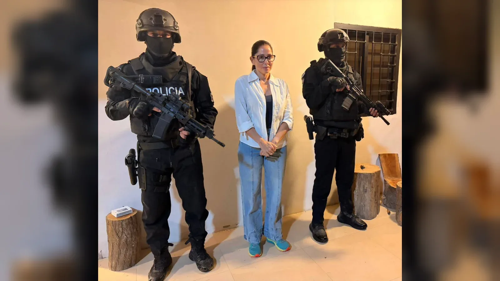 En redes sociales circulan imágenes que presuntamente mostrarían a la excandidata presidencial Luisa González durante un procedimiento relacionado con el caso “Laberinto”.